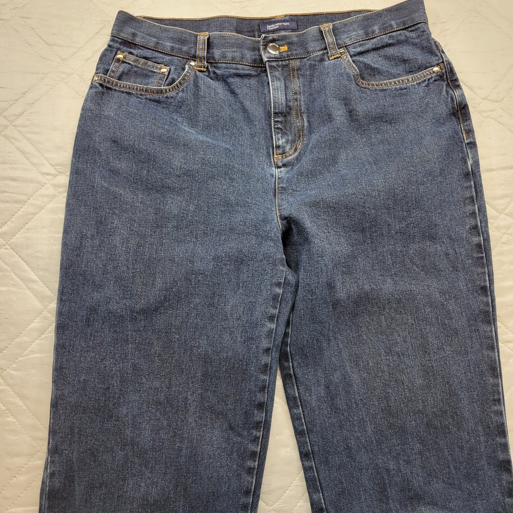Jones New York Signature dark blue jeans size 10 - Picture 3 of 5